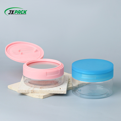 ПЭТ прозрачная косметическая крема банка с настраиваемой емкостью